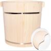 SLLSHG Foot Soaking Tub,Foot Wash Basin for Foot Bath,Natural Fir Wood Foot Soaking Barrel Bucket,Foot Spa Bucket with Lid Foot Spa Household Wash Ba (Color : A) view 1