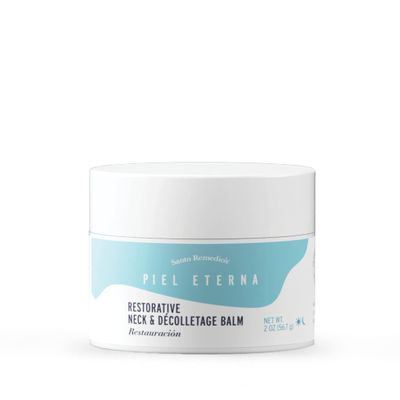 Santo Remedio, Piel Eterna, Restorative Neck & Dcolletage Balm, Firming and Hydrating Cream, Helps Moisturize and Tighten the Skin, For All Skin Types, 2. Oz. 56.7 g