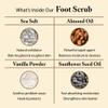 FootFitter Natural Foot Scrub with Sea Salt, Deep Exfoliating Foot Care for Dry Skin, Calluses, and Cracked Heels, Smooths Dry Feet (Made in Germany) Sweet Vanilla Scent view 2