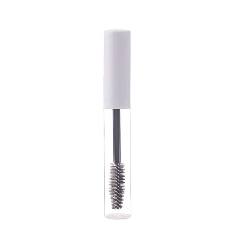 2PCS 10ml Empty Mascara Tube with Eyelash Wand Refillable Cosmetics Containers,Matte White