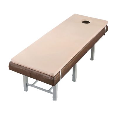 KKCD Solid Color Massage Table Mattress Pad with Elastic Bands Sponge Lash Bed Topper with Breath Hole Non-Slip Lash Bed Cushion Topper for Beauty Salon (Bed Not Included),Beige 3cm,60x180cm