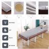 KKCD Solid Color Massage Table Mattress Pad with Elastic Bands Sponge Lash Bed Topper with Breath Hole Non-Slip Lash Bed Cushion Topper for Beauty Salon (Bed Not Included),Beige 3cm,60x180cm view 2