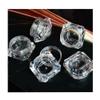 10PCS 5g (5ml 0.17oz) Clear Diamond Empty Acrylic Container for Cosmetic Cream Jewelry Eyeshadow Empty Jar Pot view 2