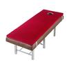 KKCD Solid Color Massage Table Mattress Pad with Elastic Bands Sponge Lash Bed Topper with Breath Hole Non-Slip Lash Bed Cushion Topper for Beauty Salon (Bed Not Included),Wine red 3cm,60x180cm view 1