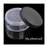 1PCS 10g Plastic Loose Powder Case Makeup Blusher Jar Travel Container,without puff view 2
