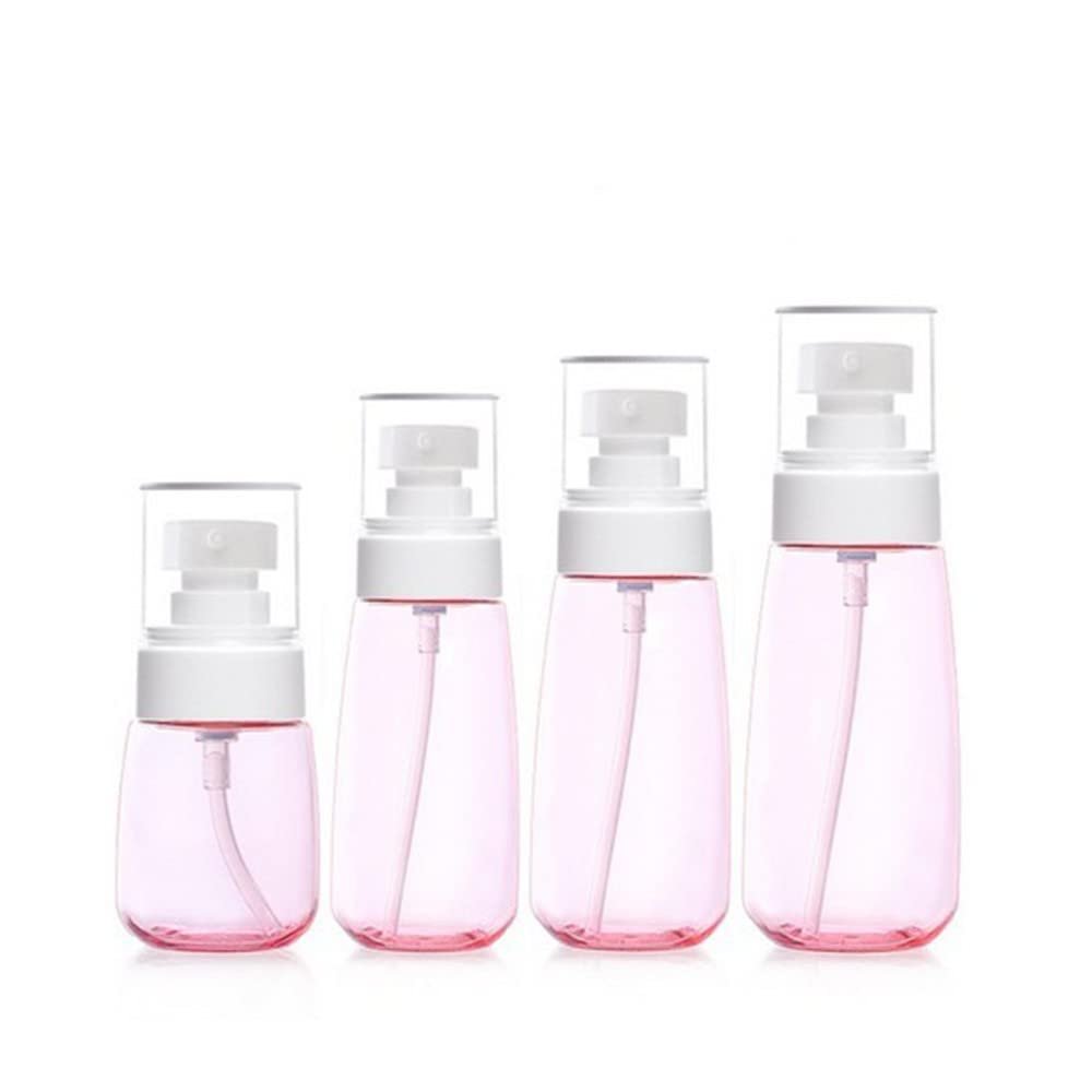 1PCS Refillable plastic Bottle Empty Pump Clear Bottle,Pink Lotion bottle,60 ml