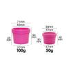 1PCS Refillable Bottles Plastic Empty Makeup Jar Pot Travel Face Cream Lotion Cosmetic Container,Green,50ml view 2