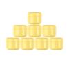 10PCS Plastic Empty Cosmetic Jar Cream Pot Travel Refillable Bottles Portable Cosmetic Container,Yellow,50g view 1