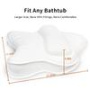 Poemland Extra Thick Large Bath Pillow with Neck,Back,Head Support for Bathtub, Spa, Soaking White(21''x17'') view 3