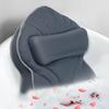 Poemland Extra Thick Large Bath Pillow with Neck,Back,Head Support for Bathtub, Spa, Soaking Gray(21''x17'') view 1
