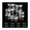 Clear Plastic Jar with Aluminum Lids Empty Cosmetic Containers,250ml view 2