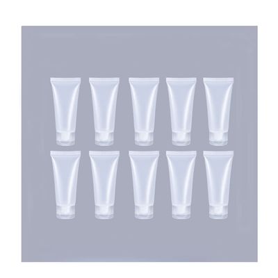 10PCS Empty Refillable Plastic Squeeze Tubes Translucent Cosmetic Containers for Lotion Shower Gel Shampoo,5ML