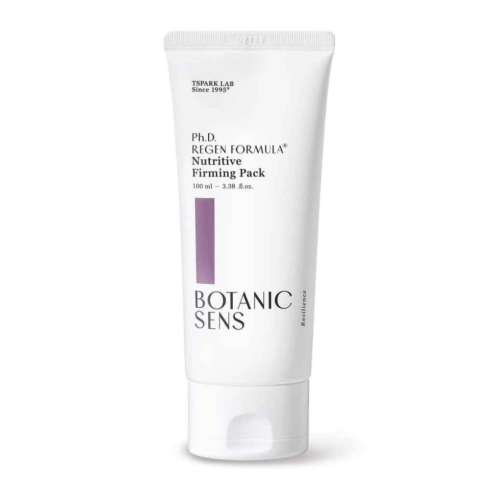 Botanicsens Nutritive Firming Vegan Mask Pack for Face & Neck, Tightening and Hydrating Sleeping Pack, Long-Lasting Lifting for Wrinkles, Fine Lines, Skin Elasticity, Korean Skin Care 100ml, 3.38fl.oz