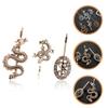 LALAFINA 6pcs Dragon Hair Clip Retro Punk Bobby Pins Chinese Dragon Hairpin Hair Accessories for Women Girls Bridal, Wedding, Party, Prom view 3