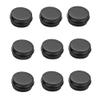 10PCS Empty Aluminum Jars Refillable Cosmetic Lip Balm Containers with Screw Cap,Black,5g-25X16mm view 1