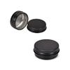 10PCS Empty Aluminum Jars Refillable Cosmetic Lip Balm Containers with Screw Cap,Black,5g-25X16mm view 3