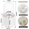 Ygapuzi Makeup Brush Holder Organizer with Clear Lid, 360 Rotating Makeup Brush Storage Container Dustproof Cosmetic Display Case Tray for Vanity Bathroom Countertop Cabinet Desktop (Pink) view 4