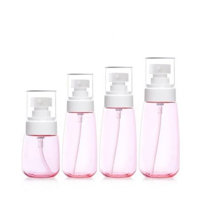 1PCS Refillable plastic Bottle Empty Pump Clear Bottle,Pink Lotion bottle,100ml