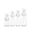 1PCS Refillable plastic Bottle Empty Pump Clear Bottle,White Lotion bottle,30ml view 1