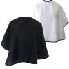 ST-BEST-P Hair Color Cape Makeup Haircut Salon Hairdresser Shampoo Capes Cutting Barber Cape for Men,Women,Clients (Black & White-2PCS) view 1