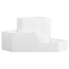 Cabilock White Plastic Makeup Organizer Box Multipurpose Storage for Skincare Bathroom Organizer and Makeup Brush Holder with Corner Design view 1