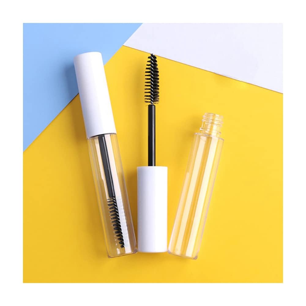 1PCS 10ml Empty Mascara Tube Wand Eyelash Cream Container Bottle With Rubber rts,White