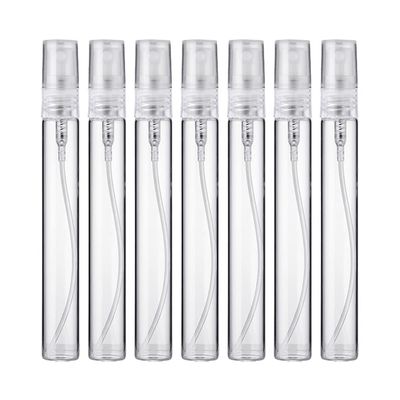 10PCS 10ML Refillable Perfume Bottle Empty Transparent Glass Sample Perfume Spray Bottle for Travel