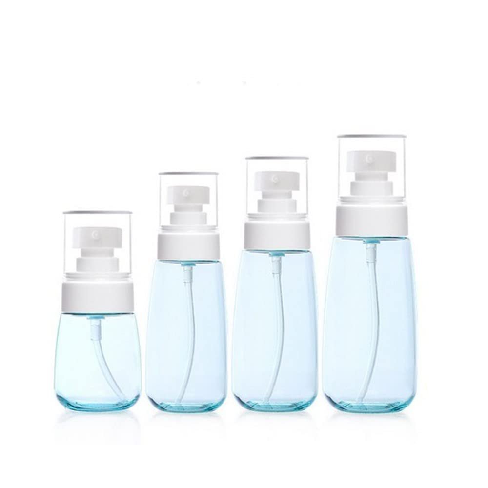 1PCS Refillable plastic Bottle Empty Pump Clear Bottle,Blue Lotion bottle,80ml