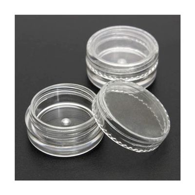 10PCS 3g Plastic Mini Cosmetic Manicure Empty Jar Nail Art Rhinestone Gems Powder Container Refillable Bottles