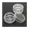 10PCS 3g Plastic Mini Cosmetic Manicure Empty Jar Nail Art Rhinestone Gems Powder Container Refillable Bottles view 1