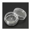 10PCS 3g Plastic Mini Cosmetic Manicure Empty Jar Nail Art Rhinestone Gems Powder Container Refillable Bottles view 4