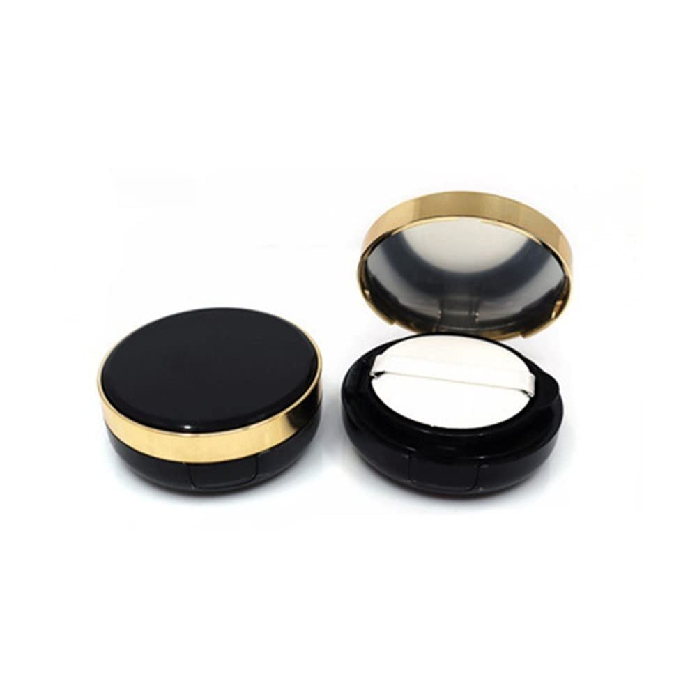 1PCS Empty Air Cushion Puff Box Makeup Case Container with Powder Sponge Mirror for BB Cream Foundation Diy Box,A