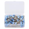 100pcs Nail Drill Bit Cleaning Brush, Dust Remover Manicure Tool Accessory Nail Dust Brush Accessory Manicure Pedicure Home Use (Blue) view 1