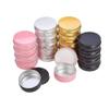 10PCS Empty Aluminum Tin Jar For Cream Balm Nail Candle Cosmetic Round Storage Container Mini Metal Box,Pink,5ML view 1