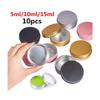 10PCS Empty Aluminum Tin Jar For Cream Balm Nail Candle Cosmetic Round Storage Container Mini Metal Box,Pink,5ML view 3