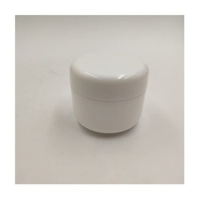 10PCS Plastic Empty Cosmetic Jar Cream Pot Travel Refillable Bottles Portable Cosmetic Container,White,50g
