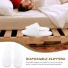 FOMIYES 5pairs Comfortable Non- Disposable Slippers for Guests of Fleece Indoor House Slippers for Hotels Home and Spa Use Unisex Design Breathable Softness view 4