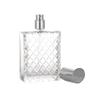 100ml Square Grids Clear Refillable Bottle Glass Empty Perfume Pump Bottle Spray Atomizer Cosmetic Containers view 3