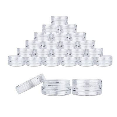 20PCS 3g Empty Plastic Cosmetic Makeup Jar Transparent Sample Bottles Eyeshadow Face Cream Lip Balm Container