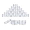 20PCS 3g Empty Plastic Cosmetic Makeup Jar Transparent Sample Bottles Eyeshadow Face Cream Lip Balm Container view 1