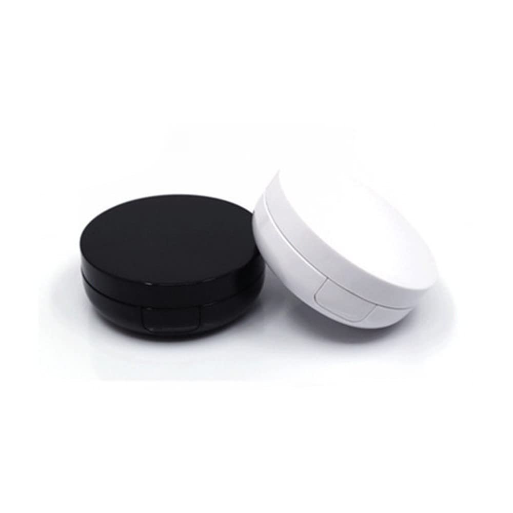 1PCS Empty Air Cushion Puff Box Makeup Case Container with Powder Sponge Mirror for BB Cream Foundation Diy Box,J White