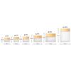 1PCS Wood Grain Glass Empty Jar Face Cream Bottled Mask Cosmetic Liquid Foundation Lotion Refillabe Bottle,Frosted,5g view 2