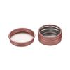 10PCS Empty Aluminum Jars Refillable Cosmetic Lip Balm Containers with Screw Cap,Rose gold,5g-25X16mm view 3