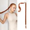 SEIKEA Long DIY Braided Ponytail Extension with Hair Tie Straight Wrap Around Hair Extensions Ponytail Natural Soft Hairpiece Copper Red 34 Inch (After Braided 30 Inch) view 1