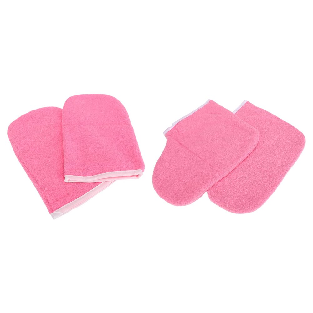 Pilipane Double Layer Thickening Multi Purpose Heat Preservation Moisturizing SPA Treatme Glove, SPA Wax Gloves Set, Wax Gloves Set SPA Care Gloves Paraffin Wax Bath Mitts Wax Care Insulated Mittens