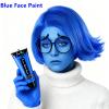 Go Ho Royal Blue Face Body Paint Washable(2.37oz/pc),Water Based Cream Blue Face Paint,Smurf Mystique Avatar Clown Makeup,Blue Body Paint for SFX Cosplay Costumes Festivals Halloween Makeup view 2