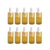 10PCS Refillable Mini Empty Glass Dropper Bottle Protable Travel perfume Liquid Dispenser,Brown,3ML view 1