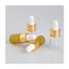 10PCS Refillable Mini Empty Glass Dropper Bottle Protable Travel perfume Liquid Dispenser,Brown,3ML view 4