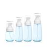 1PCS Refillable plastic Bottle Empty Pump Clear Bottle,Blue Lotion bottle,100ml view 1