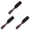 Healifty 3pcs Wooden Shaving Brush Natural Boar Bristle Beard Care Tool for Men Grooming Shaving Lightweight Easy to Clean for Travel and Daily Use Black view 1